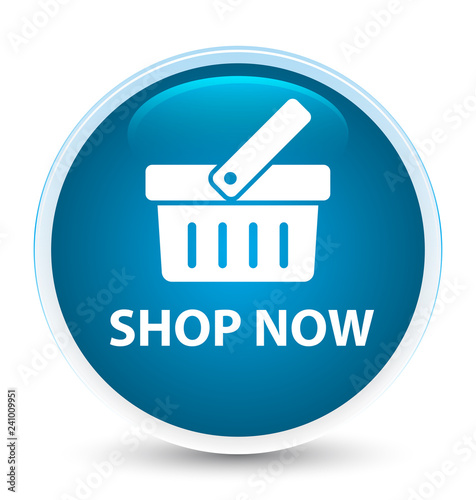 Shop now special prime blue round button