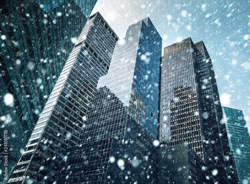 Photography Winter Manhattan in the snowfall