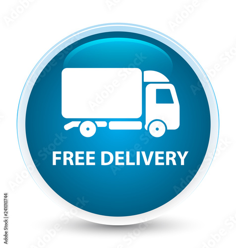 Free delivery special prime blue round button