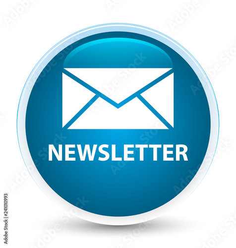 Newsletter special prime blue round button