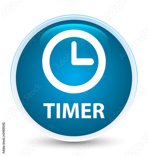Timer special prime blue round button