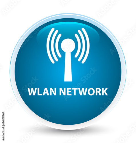 Wlan network special prime blue round button
