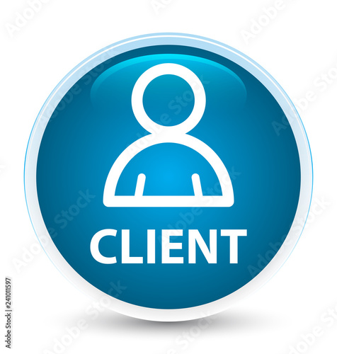 Client (member icon) special prime blue round button