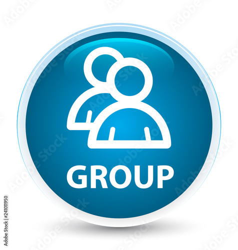 Group special prime blue round button