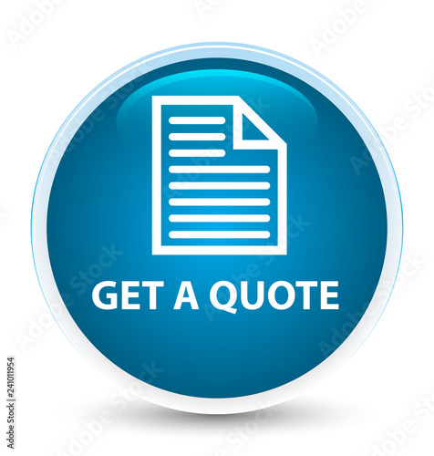 Get a quote (page icon) special prime blue round button © FR Design