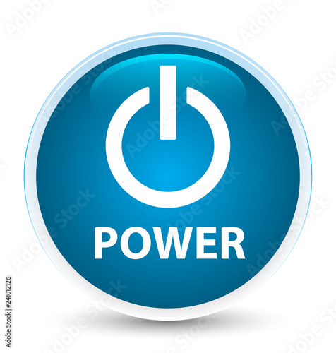Power special prime blue round button