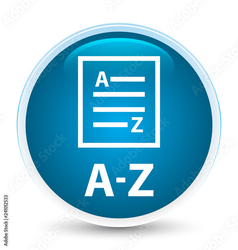A-Z (list page icon) special prime blue round button
