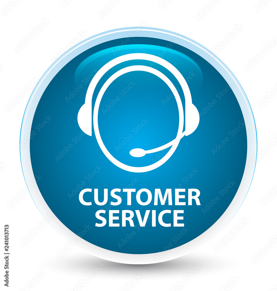 Customer service (customer care icon) special prime blue round button Customer service (customer care icon) special prime blue round button