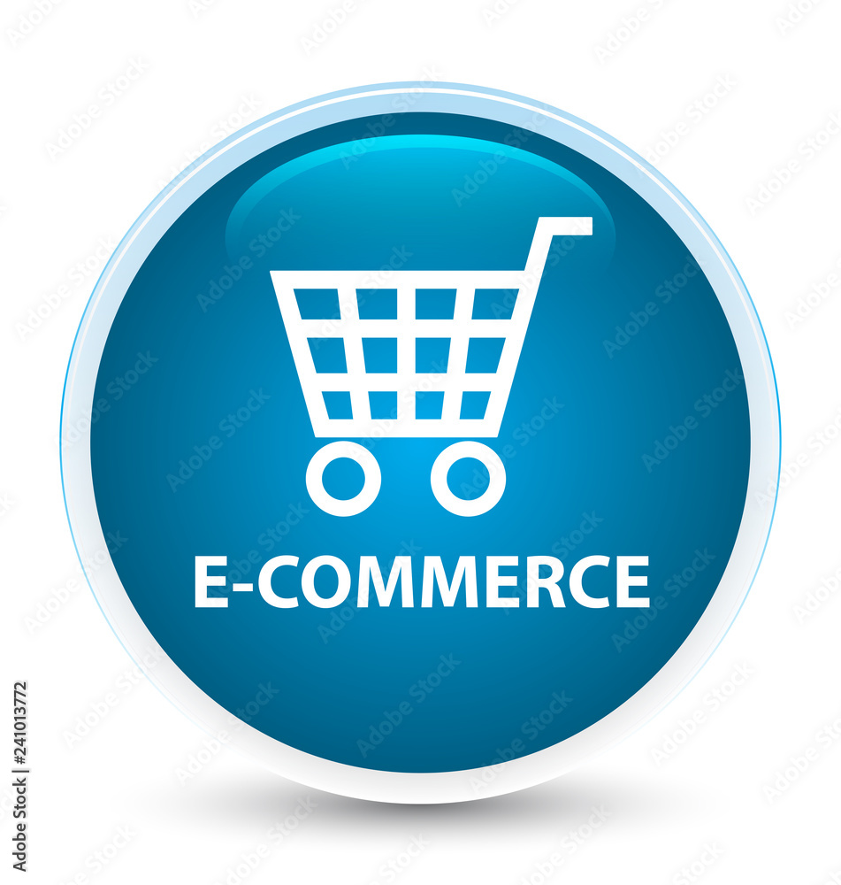 E-commerce special prime blue round button E-commerce special prime blue round button