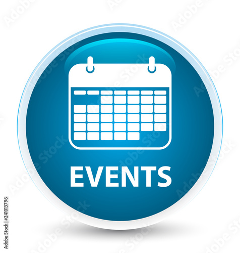 Events (calendar icon) special prime blue round button