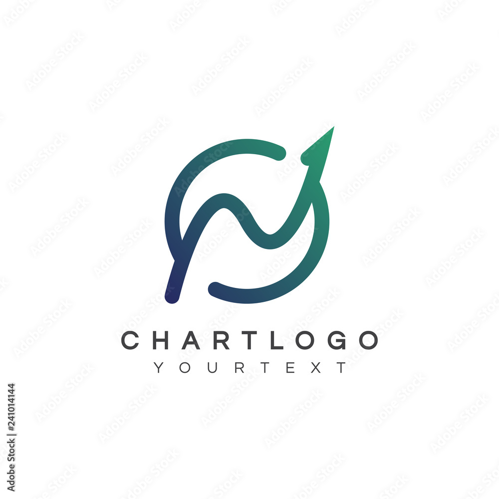 Fototapeta premium chart logo design