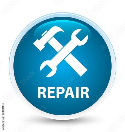 Repair (tools icon) special prime blue round button
