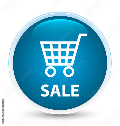 Sale special prime blue round button