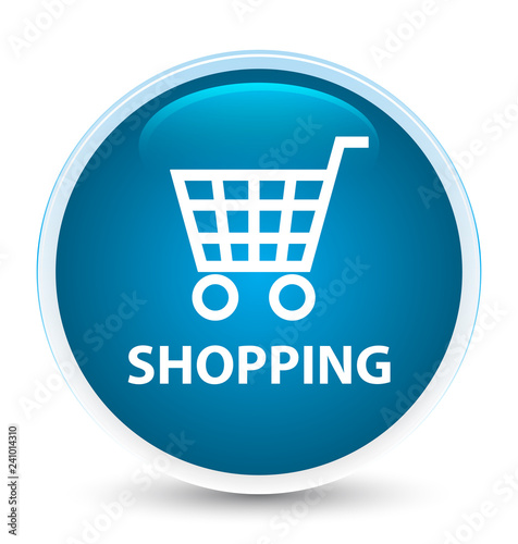 Shopping special prime blue round button