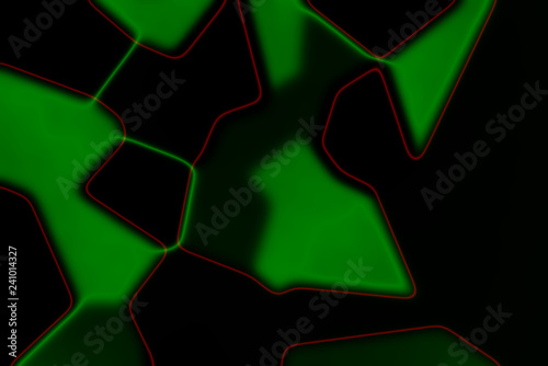 Light painting effect, laser light rays going through dark, abstract background