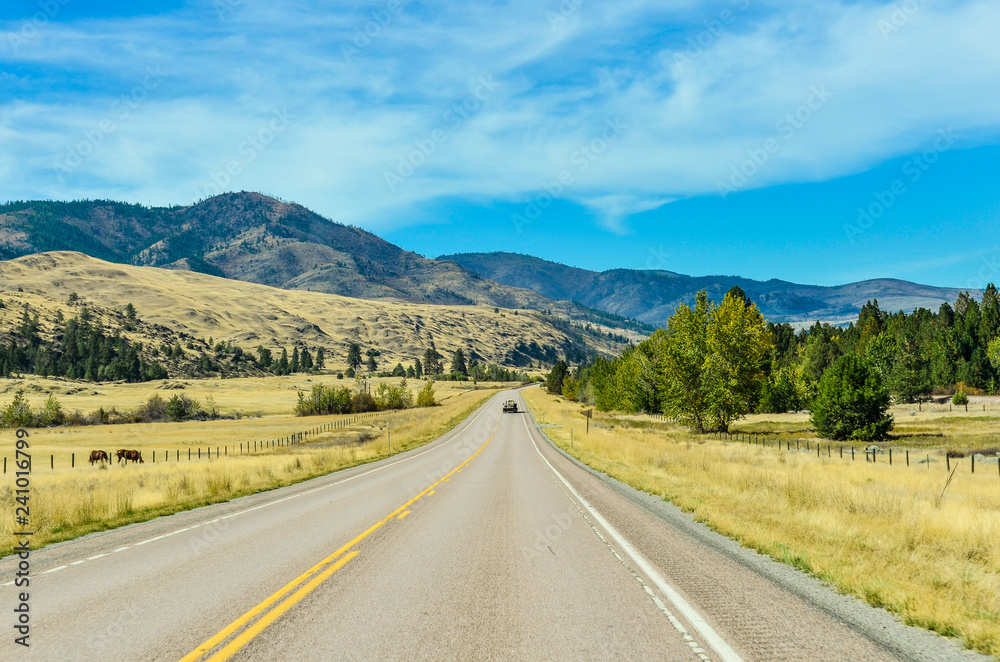 Highway in Idaho USA