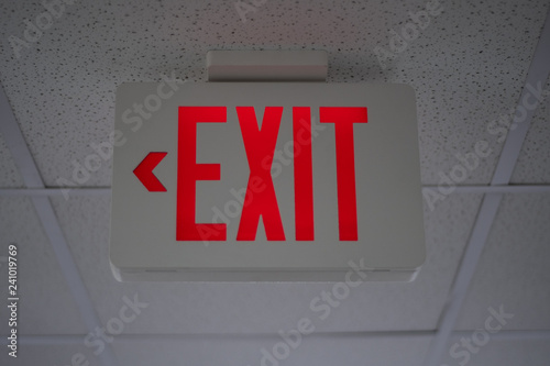 Exit sign