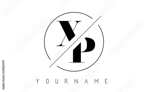 XP Letter Logo with Cutted and Intersected Design