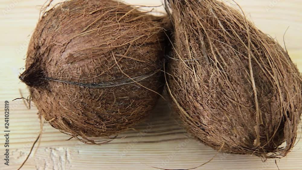 coconut on wooden background coconut on wooden background
