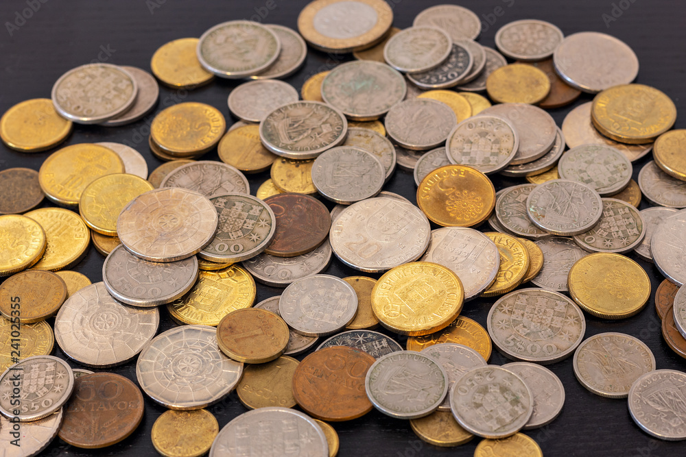 Old Portuguese coins Old Portuguese coins