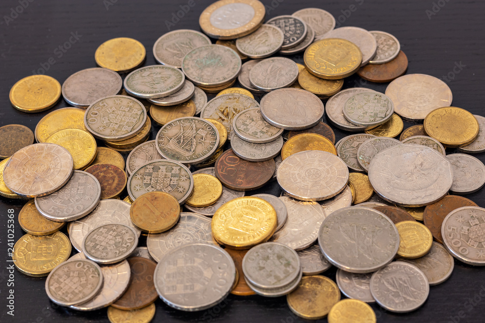 Old Portuguese coins Old Portuguese coins