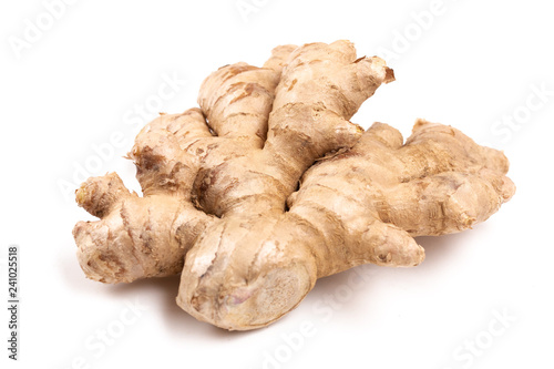 Ginger Root on a White Background