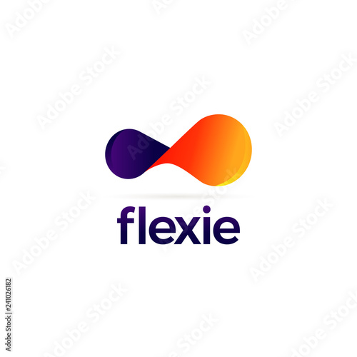 Colorful Flexible Logo Sign Symbol Icon photo
