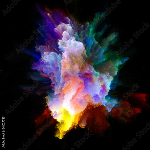 Modern Colorful Paint Splash Explosion