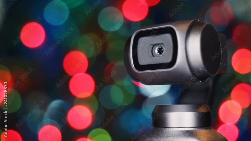 Gimbal camera on background bokeh Gimbal camera on background bokeh