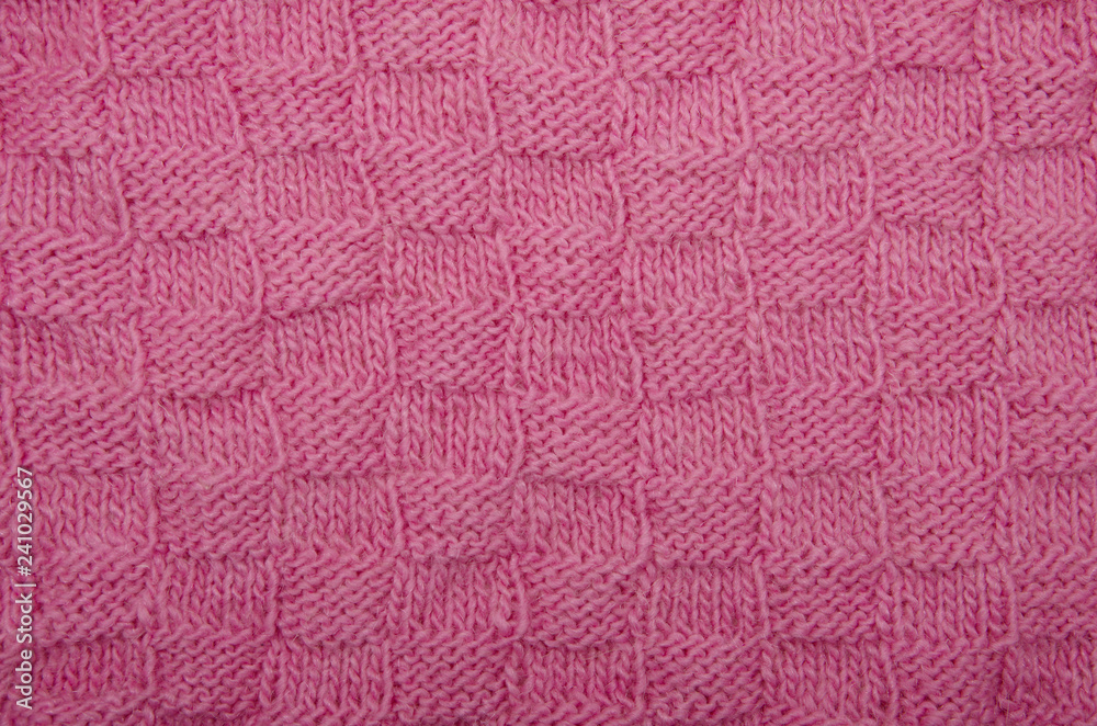 Detail of woven handicraft knit woolen design texture.