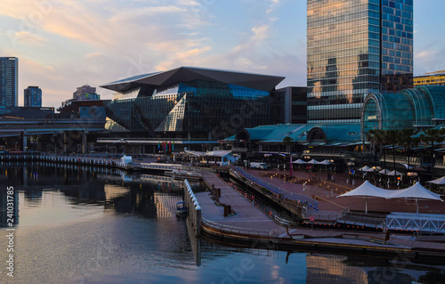 Futuristic Buildings Early Morning