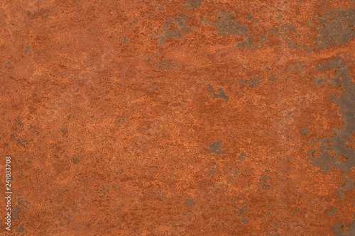 Rust Surface. Close-up Of Dark Hard Rust On An Old Sheet Of Metal Texture. Grunge Rusty Old And Dirty Metal Plate. Iron Surface Full Area Background Pattern.