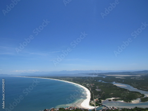 sea and blue sky - restinga de marambaia photo