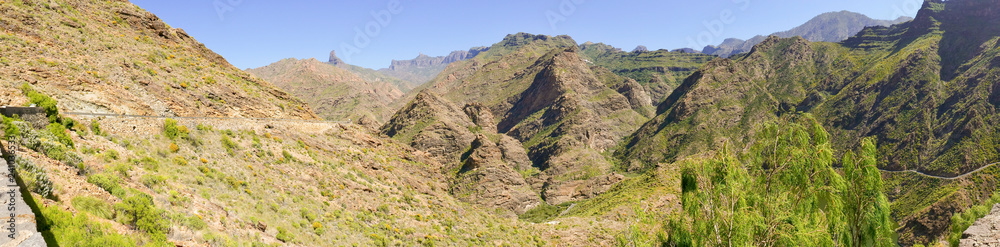 View on mountains of gran canaria island, Spain.