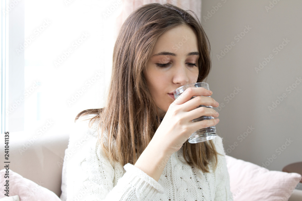 beatiful young woman drinking water beatiful young woman drinking water