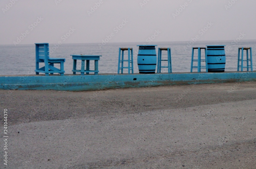 Griechisches Straßencafé auf Kreta Griechisches Straßencafé auf Kreta