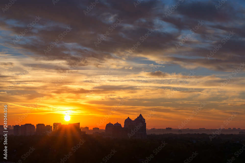 Obraz premium Beautiful sunrise in North York, Toronto