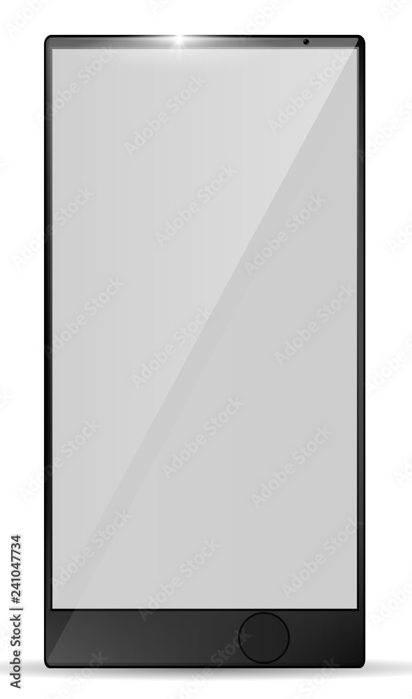 Realistic smartphone. Mockup. Vertical position. Vector illustration. Realistic smartphone. Mockup. Vertical position. Vector illustration.