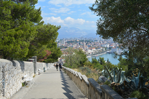 View of Split  Croatia from Marjan Forest Park