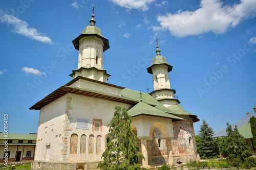 Rasca Monastery in Bucovina, Romania is an UNESCO Heritage site.