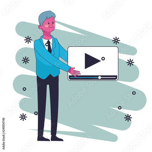executive businessman cartoon