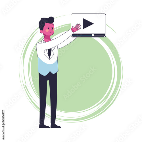 executive businessman cartoon