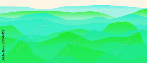 Farbige Berge, Wellen, abstrakte Oberfläche, moderner Hintergrund, Vektorgrafik Illustration für dein Projekt