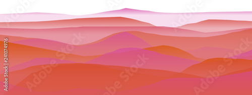 Farbige Berge, Wellen, abstrakte Oberfläche, moderner Hintergrund, Vektorgrafik Illustration für dein Projekt