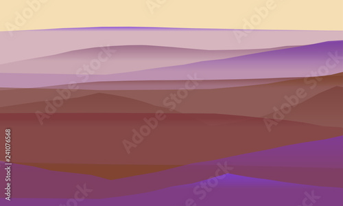 Farbige Berge, Wellen, abstrakte Oberfläche, moderner Hintergrund, Vektorgrafik Illustration für dein Projekt