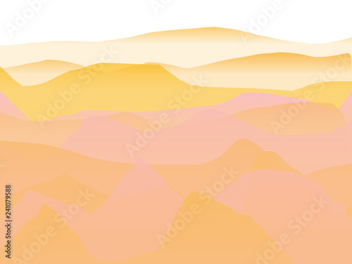 Farbige Berge, Wellen, abstrakte Oberfläche, moderner Hintergrund, Vektorgrafik Illustration für dein Projekt