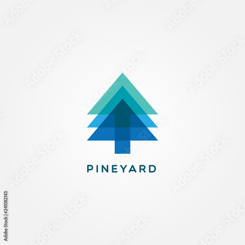 Simple Clean Pine Logo