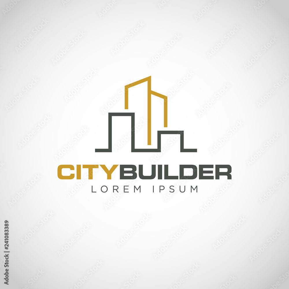 Simple Line Urban Property Logo 
