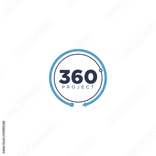 Simple 360 Circle Project Logo