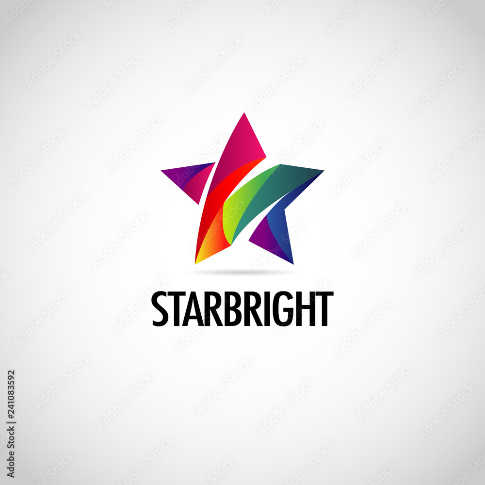 Abstract Colorful Star Logo Symbol Abstract Colorful Star Logo Symbol
